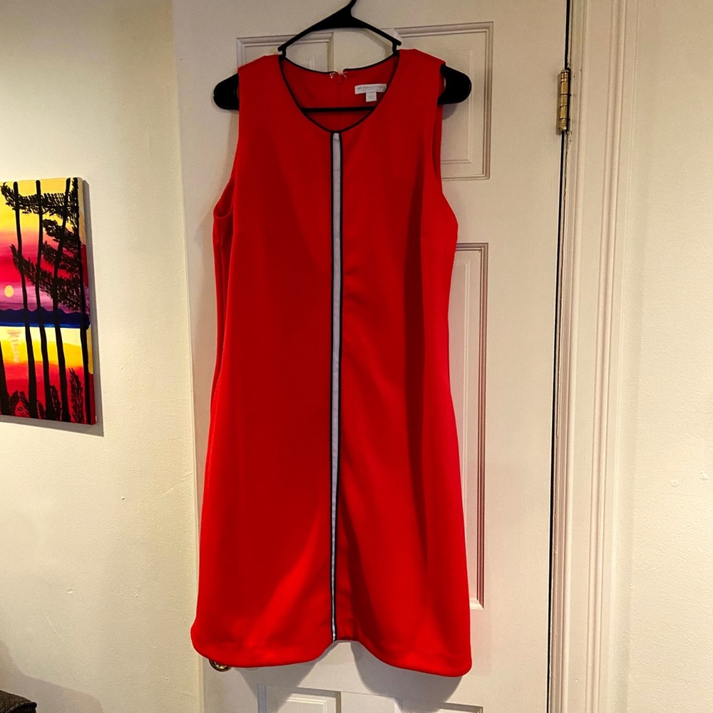 New York & Co Red Stretch Dress